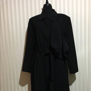 Gallery Full Length Trench Coat 16 Black